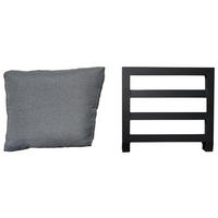 RÜCKENLEHNE 58,5/2,5/53,5 cm  Aluminium  - Anthrazit/Hellgrau, MODERN, Textil/Metall (58,5/2,5/53,5cm) - Ambia Garden