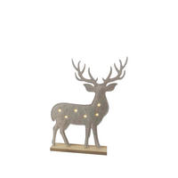 DEKORENTIER  - Hellbraun, LIFESTYLE, Holzwerkstoff/Textil (52/7/62cm) - X-Mas