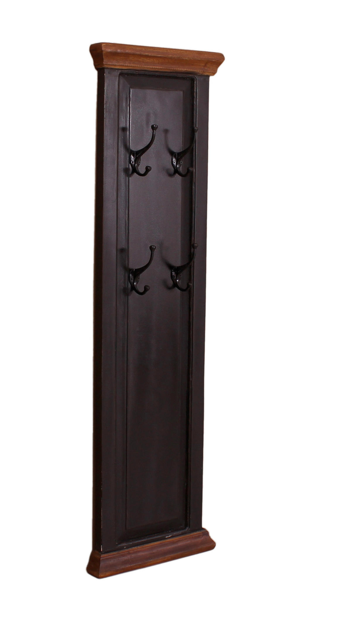 GARDEROBENPANEEL  in 35/110/8 cm  - Schwarz/Honig, Design, Holz/Holzwerkstoff (35/110/8cm) - MID.YOU