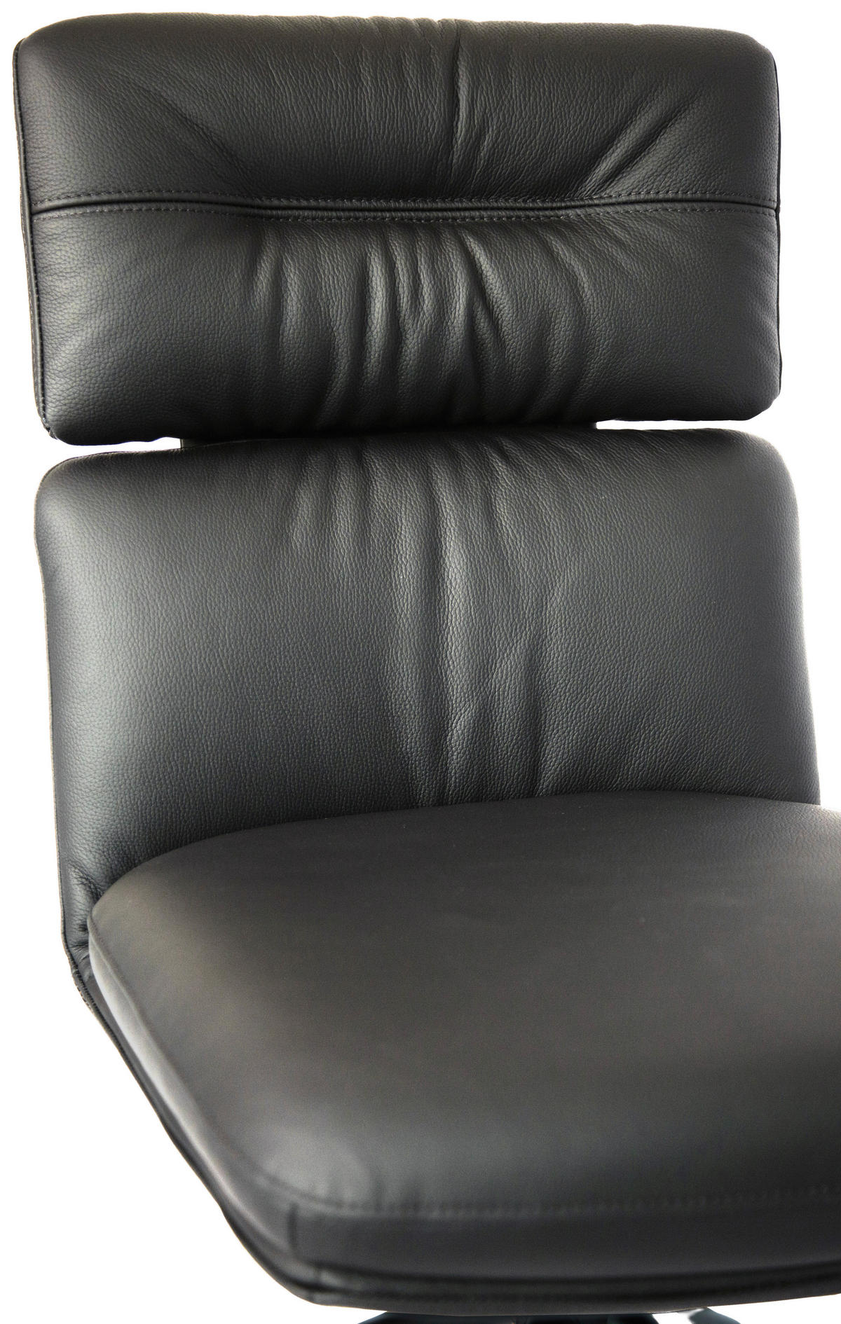 STOLIČKA, čierna - čierna, Design, kov/koža (50/92/64,5cm) - Dieter Knoll