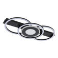 LED-DECKENLEUCHTE 60/28/6,5 cm  - Schwarz, Basics, Kunststoff/Metall (60/28/6,5cm) - Boxxx