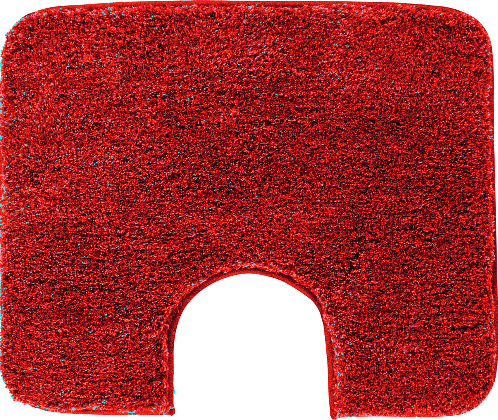 WC-VORLEGER Rot 50/60 cm  - Rot, Basics, Kunststoff/Textil (50/60cm) - Grund