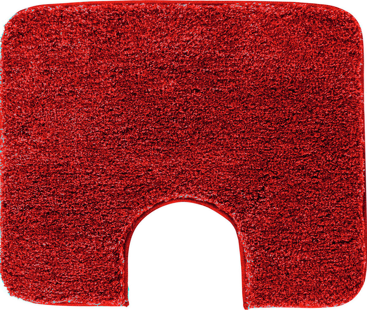 WC-VORLEGER Rot 50/60 cm  - Rot, Basics, Kunststoff/Textil (50/60cm) - Grund