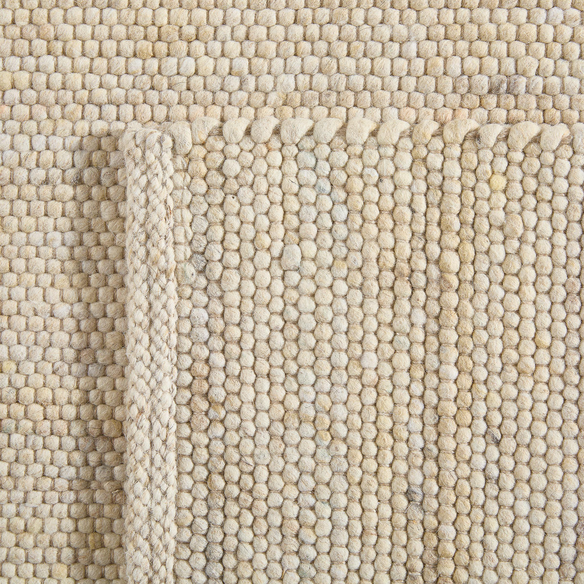 HANDWEBTEPPICH  Wohnzimmer 160/230 cm Beige rechteckig  - Beige, KONVENTIONELL, Textil (160/230cm) - Linea Natura