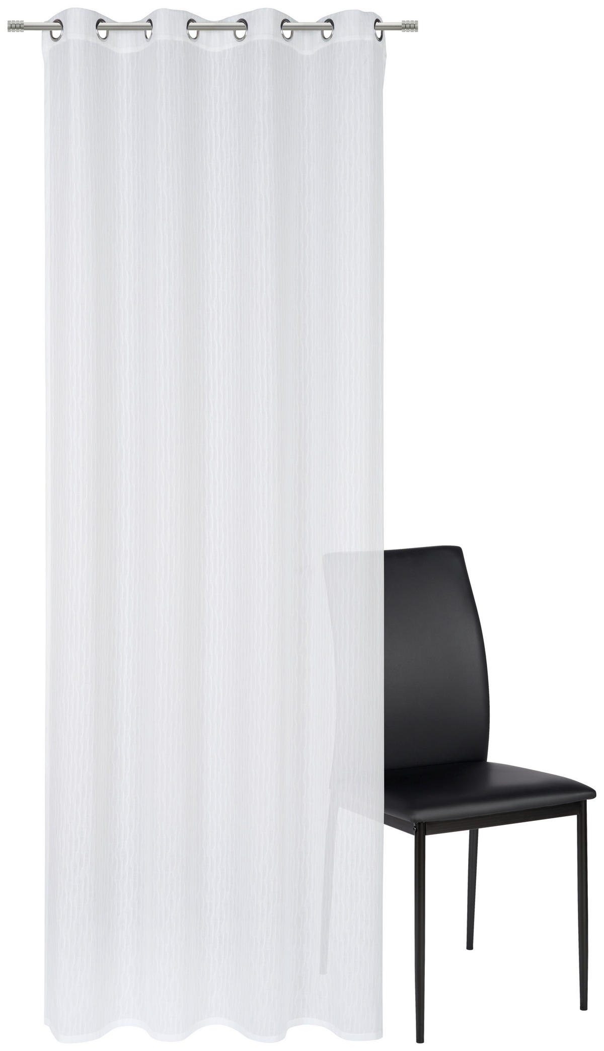 ZAVESA Z OBROČKI  pol prosojno   140/280 cm  - naravne barve, Design, tekstil (140/280cm) - Esposa