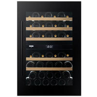 WEINKÜHLSCHRANK DVP-44.120DB  - Schwarz, Basics, Glas/Holz (59/88,2/57,1cm)