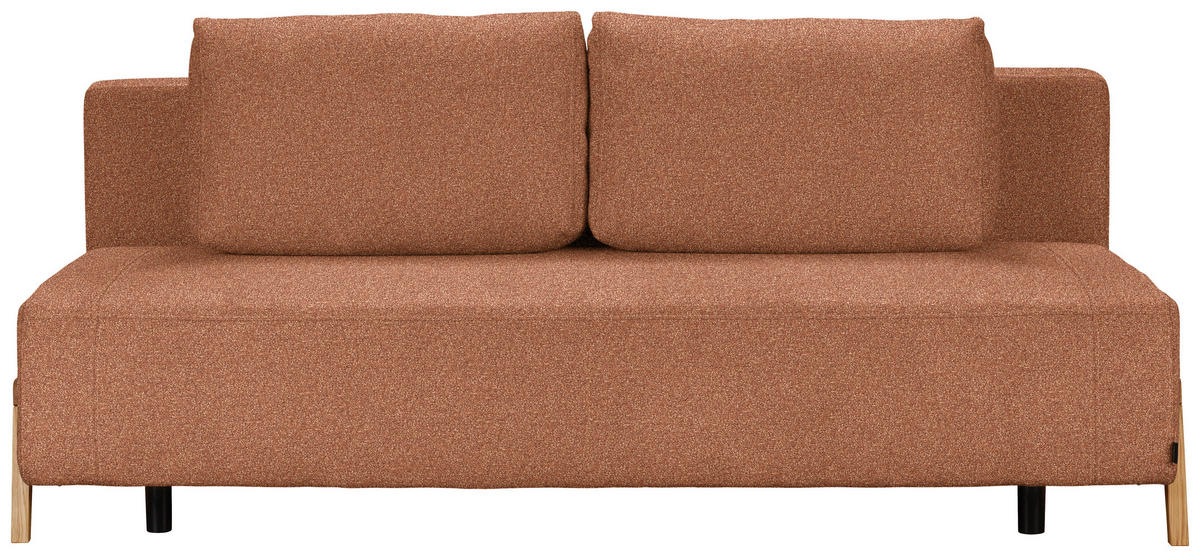 SCHLAFSOFA in Textil Cognac  - Cognac/Naturfarben, Design, Holz/Textil (211/88/102cm) - Niels Andersson