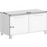 GARDEROBENBANK 84/45/40 cm - Taupe/Chromfarben, Design, Glas/Holzwerkstoff (84/45/40cm) - Novel GARDEROBENBANK 84/45/40 cm - Taupe/Chromfarben, Design, Glas/Holzwerkstoff (84/45/40cm) - Novel