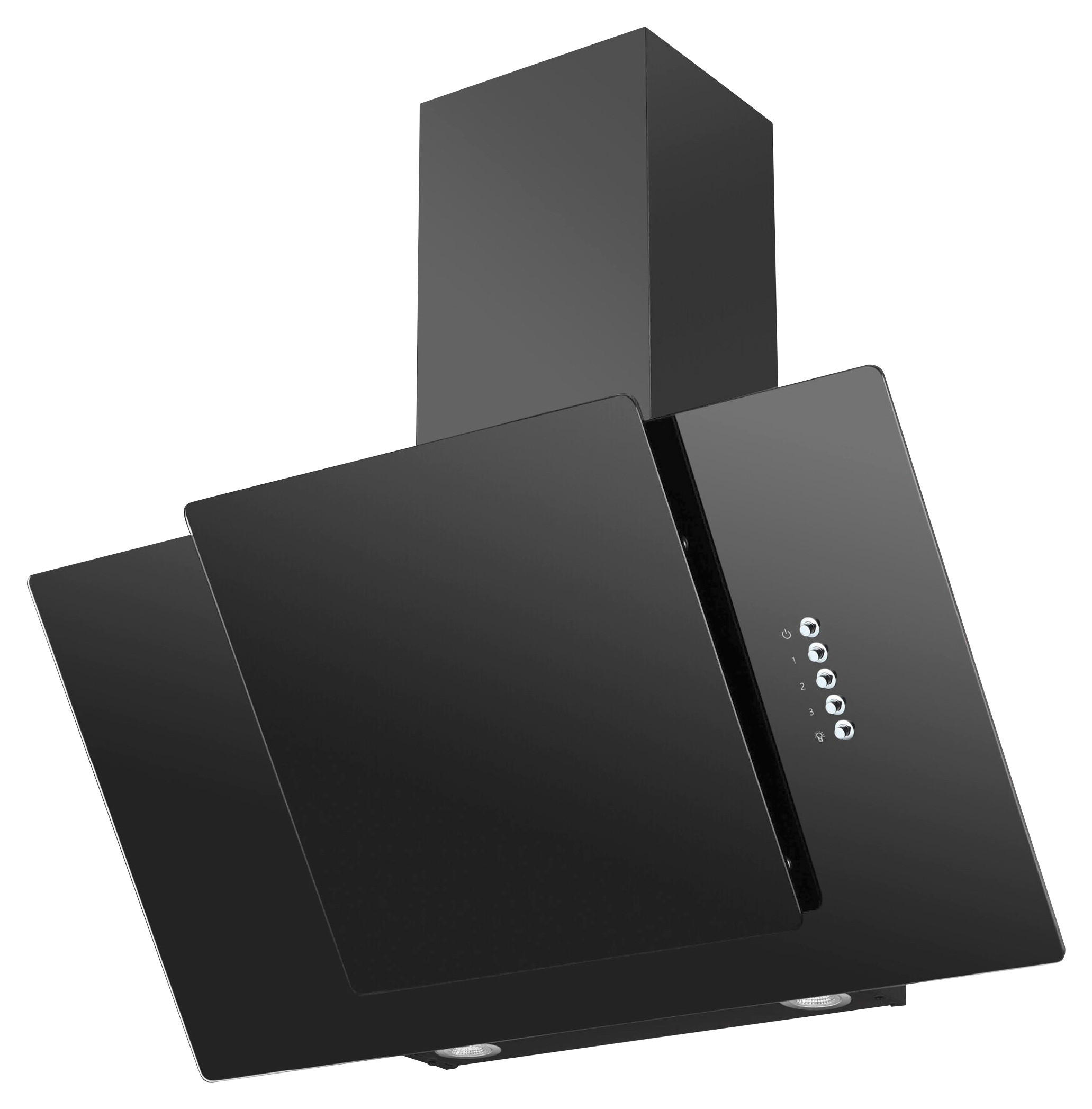 DUNSTABZUGSHAUBE KHF 683 500 S  - Schwarz, LIFESTYLE, Glas/Metall (80/75,8-113,8/38,4cm) - Amica