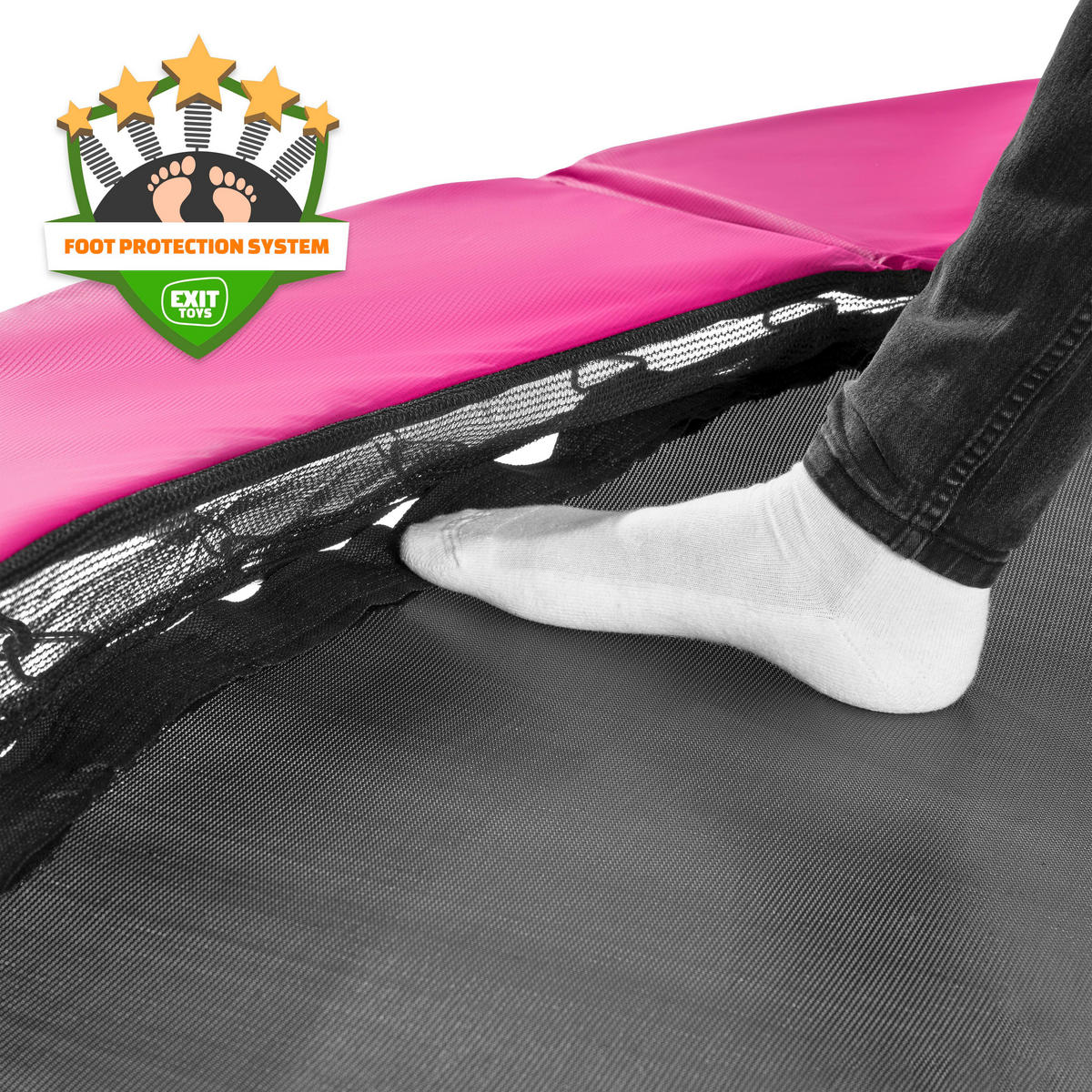 STUDSMATTA  - pink, Klassisk, metall/plast (342/256cm) - EXIT Toys