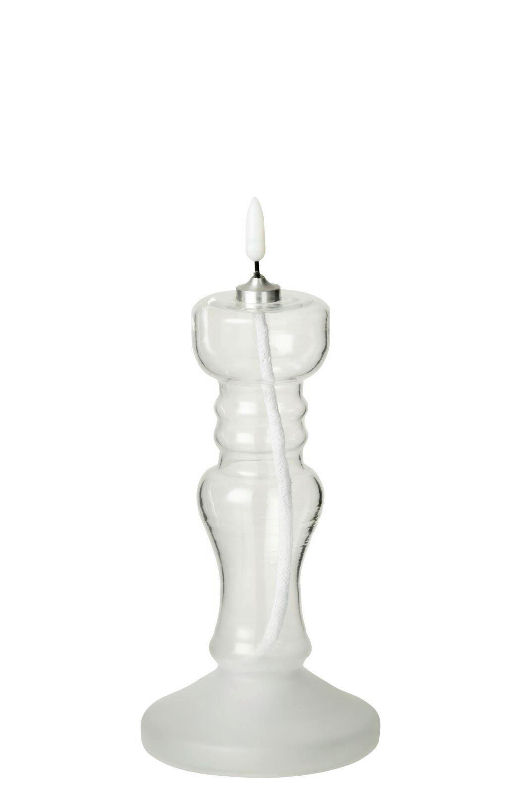 LED-KERZE  - Transparent, Basics, Glas/Textil (9,5/9,5/22,5cm) - Ambia Home