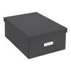 AUFBEWAHRUNGSBOX - Dunkelgrau/Grau, Basics, Karton/Papier (28.6/16.2/39.2cm)