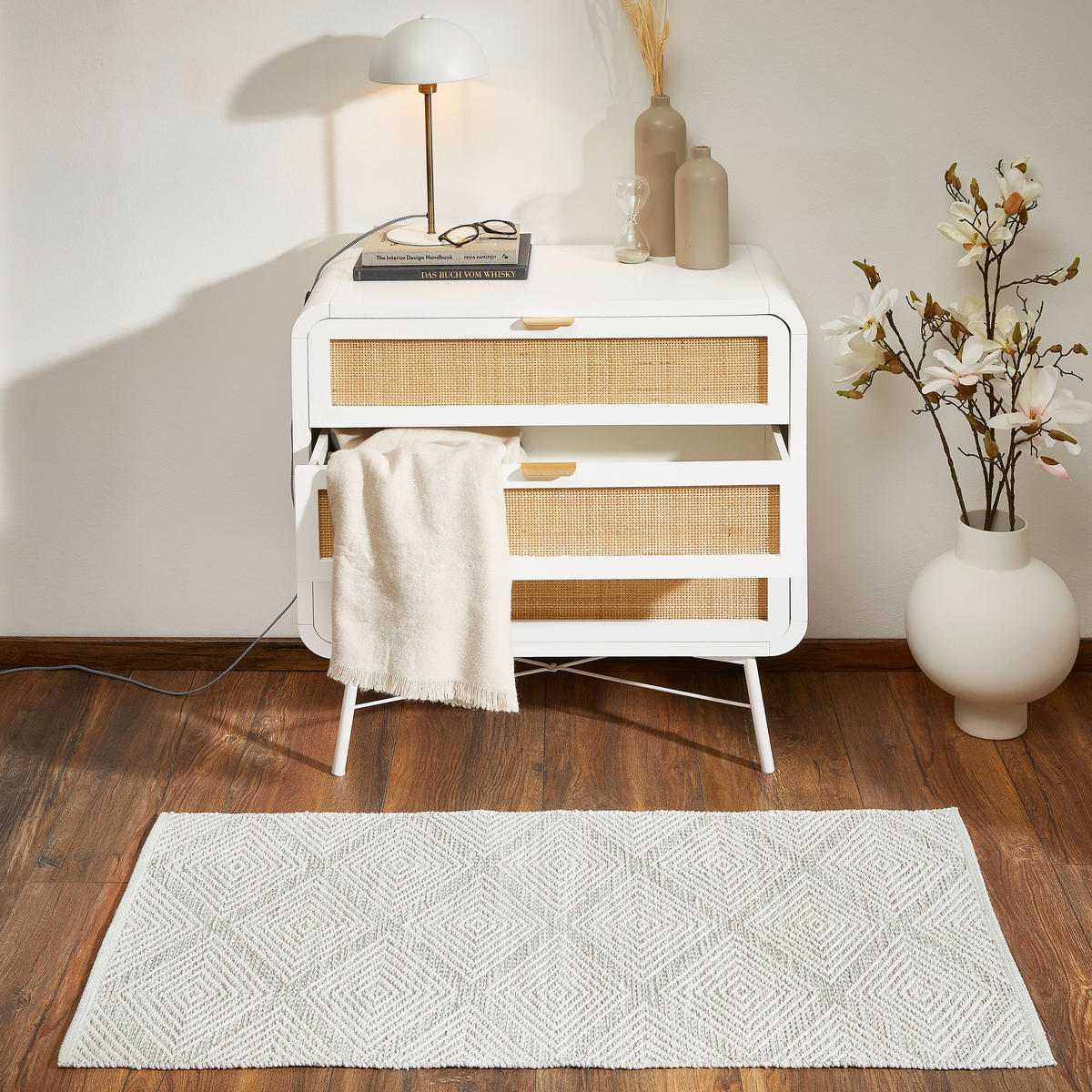 RONGYSZŐNYEG  Diamant LT.Green  - zöld, Design, textil (60/120cm) - Boxxx