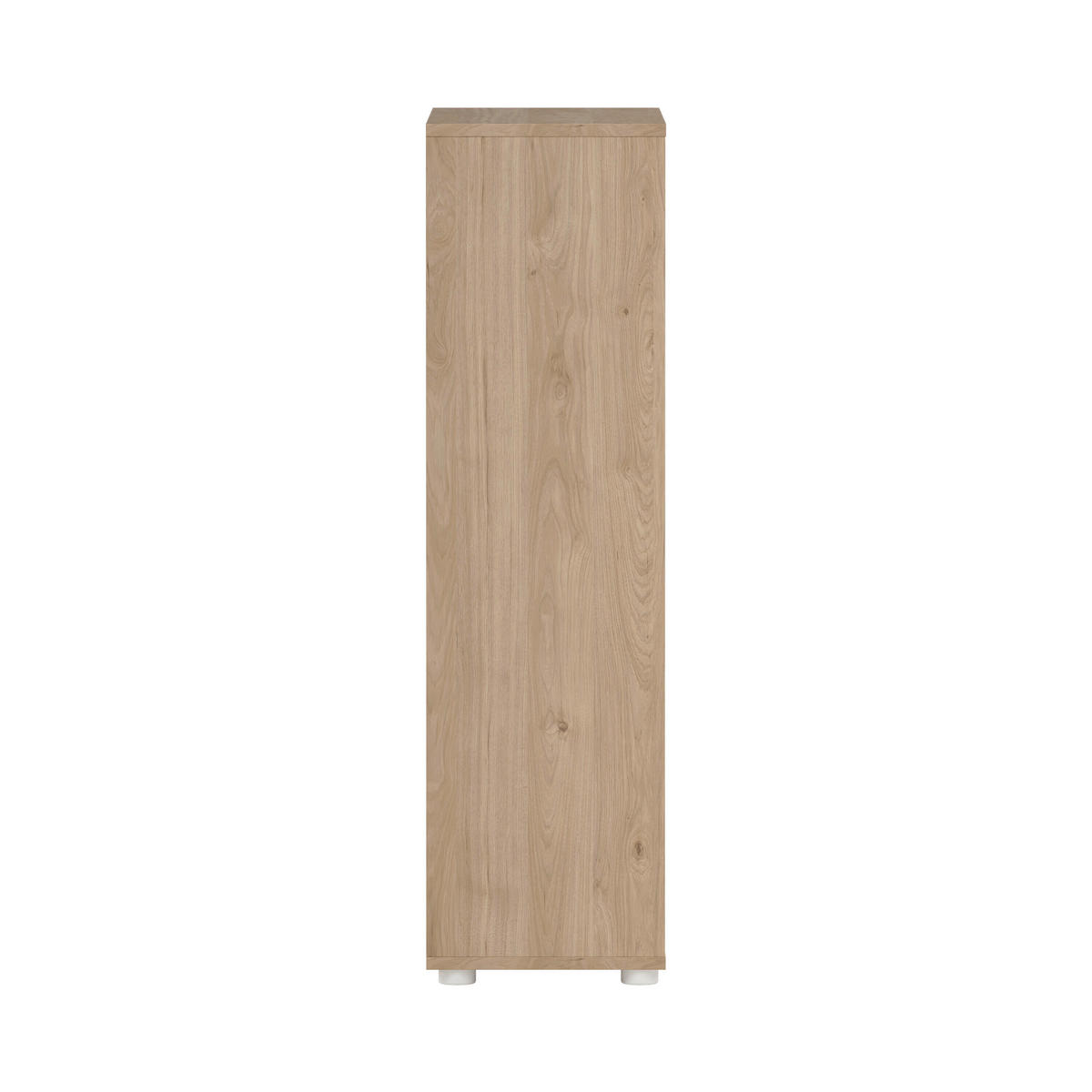 VYSOKÁ KOMODA, bílá, barvy dubu, 79,6/34,3/123,6 cm - bílá/barvy dubu, Moderní, kompozitní dřevo/plast (79,6/34,3/123,6cm) - MID.YOU
