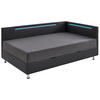 LIEGE Flachgewebe Anthrazit, Schwarz  - Chromfarben/Anthrazit, Design, Textil/Metall (90/200cm) - home24