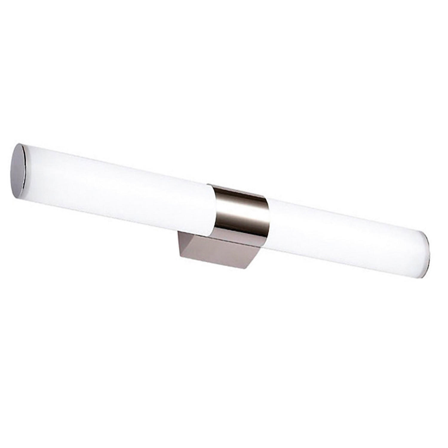 LED-WANDLEUCHTE 40/10/15 cm   - Silberfarben/Weiß, Basics, Metall (40/10/15cm)