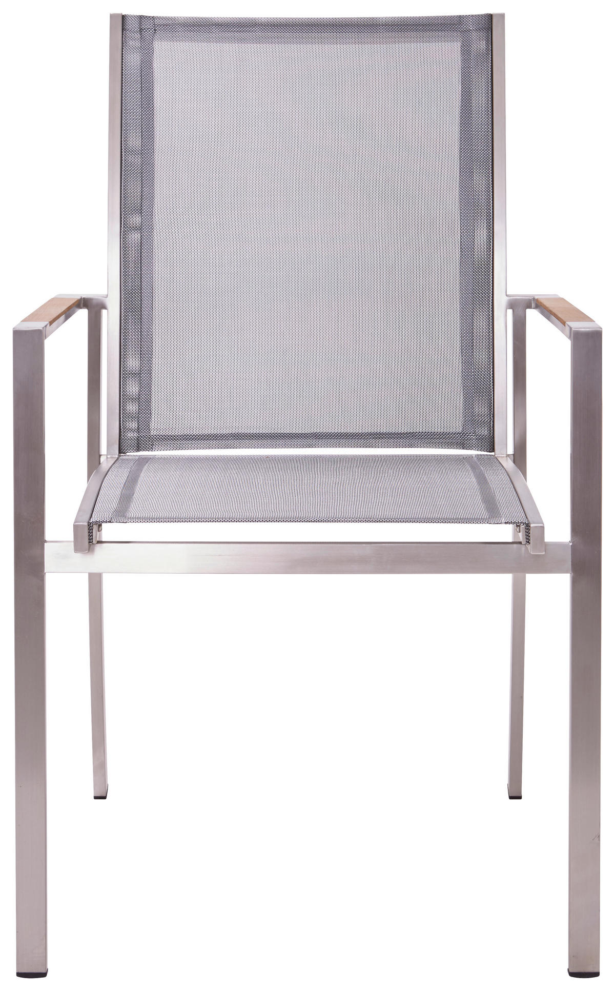 STAPELSESSEL in Metall, Textil Silberfarben, Taupe  - Taupe/Silberfarben, Design, Holz/Textil (57/90/63cm)