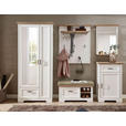 GARDEROBENSCHRANK  in 93/204/41 cm  - Eichefarben/Grau, ROMANTIK / LANDHAUS, Glas/Holzwerkstoff (93/204/41cm) - Landscape