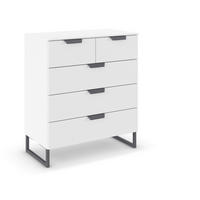 KOMMODE  in 80/81/42 cm  - Dunkelgrau/Weiß, Design, Holzwerkstoff/Metall (80/81/42cm) - Carryhome