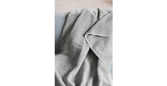 DECKE NAZCA 150/200 cm - Hellgrau, Basics, Textil (150/200cm) - Novel