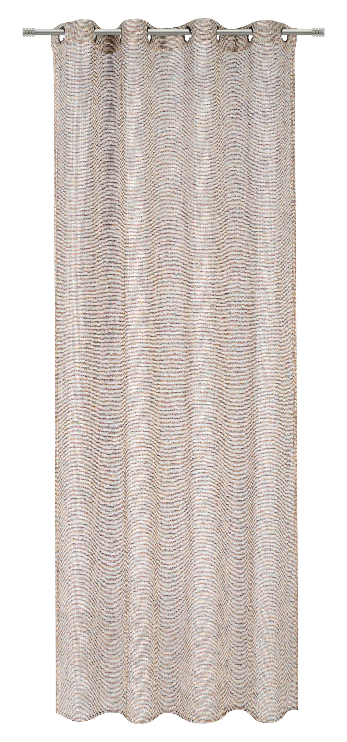 ÖSENVORHANG transparent  - Rot/Multicolor, Trend, Textil (140/245cm) - Esposa
