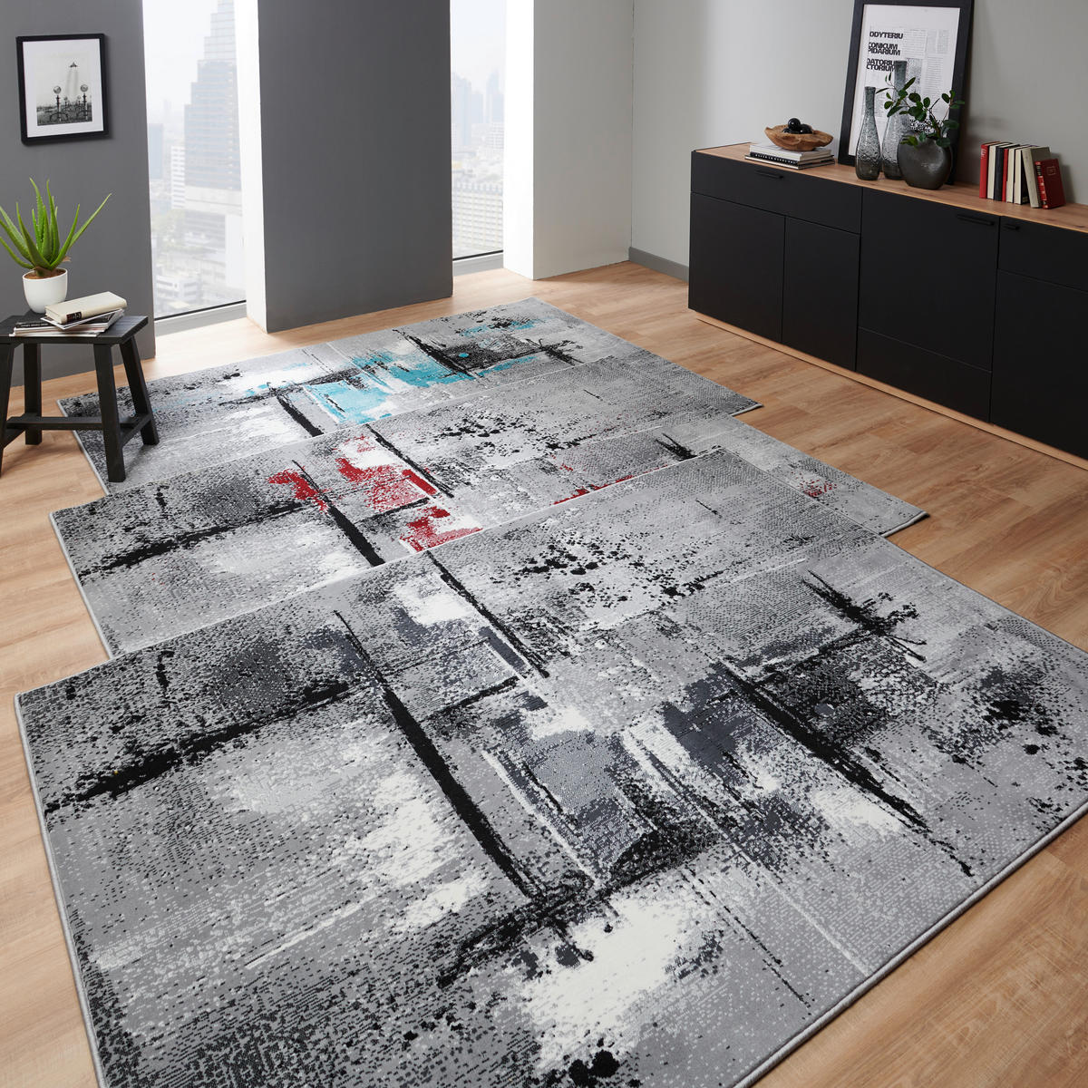 TKANÝ KOBEREC, 120/170 cm, sivá - sivá, Konventionell, textil (120/170cm) - Boxxx