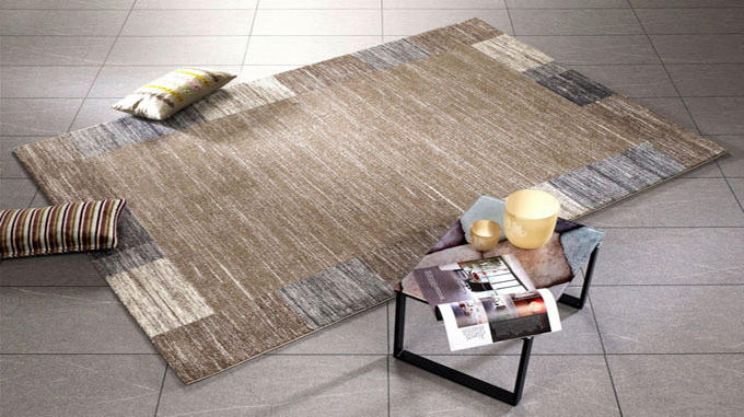 Thumbnail - Novel Webteppich Sofi Star, Braun, Beige, Textil, Bordüre, rechteckig, 200x290 cm, in verschiedenen Größen erhältlich, T...