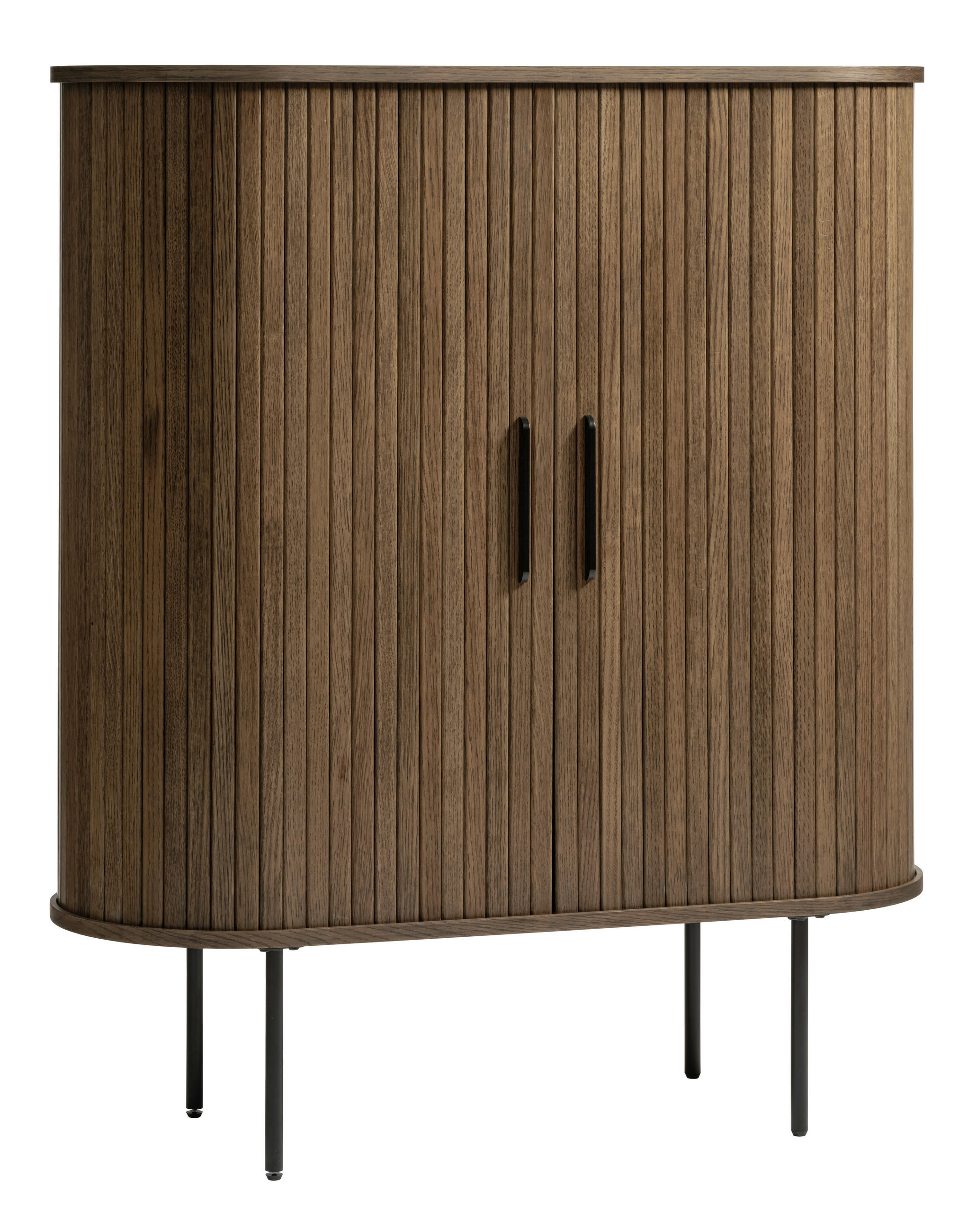 HIGHBOARD  in 100/118/40 cm  - Eiche dunkel/Schwarz, Trend, Holz/Holzwerkstoff (100/118/40cm) - home24