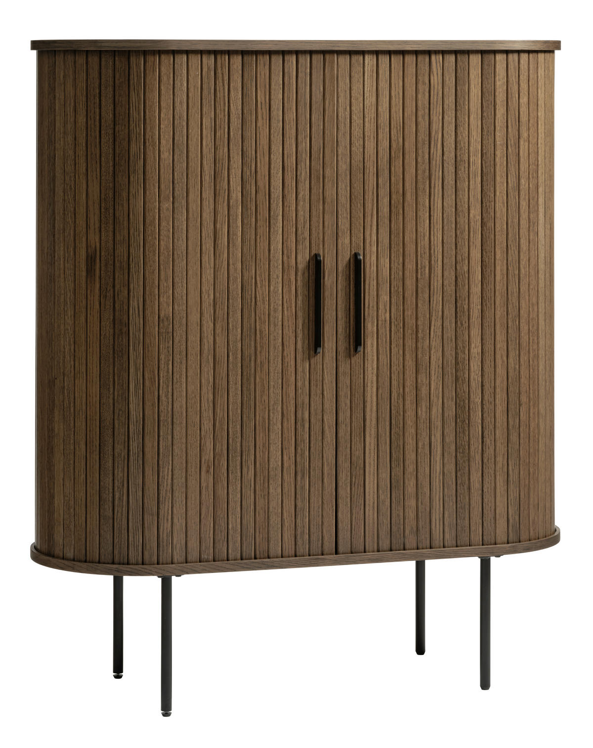 HIGHBOARD  in 100/118/40 cm  - Eiche dunkel/Schwarz, Trend, Holz/Holzwerkstoff (100/118/40cm) - home24