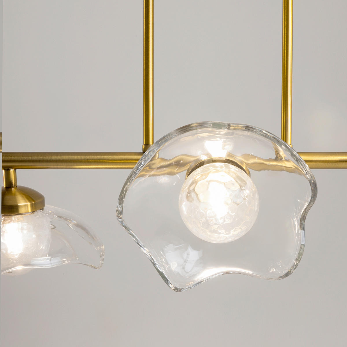 PENDELLAMPA Miracle 110/84,4/30,9 cm  - mässingsfärgad/transparent, Design, metall (110/84,4/30,9cm) - MAYTONI
