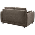 SCHLAFSOFA Chenille Dunkelbraun  - Dunkelbraun/Schwarz, KONVENTIONELL, Kunststoff/Textil (161/90/108cm) - Carryhome