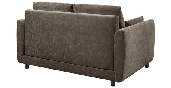 SCHLAFSOFA Chenille Dunkelbraun  - Dunkelbraun/Schwarz, KONVENTIONELL, Kunststoff/Textil (161/90/108cm) - Carryhome