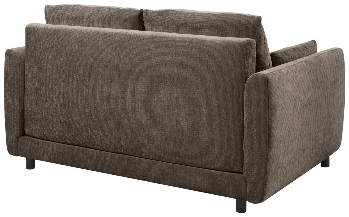 SCHLAFSOFA  in Chenille Dunkelbraun  - Dunkelbraun/Schwarz, KONVENTIONELL, Kunststoff/Textil (161/90/108cm) - Carryhome