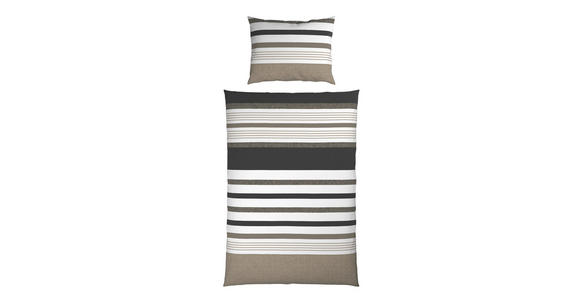 BETTWÄSCHE Renforcé 140/200 cm  - Taupe, Basics, Textil (140/200cm) - Novel