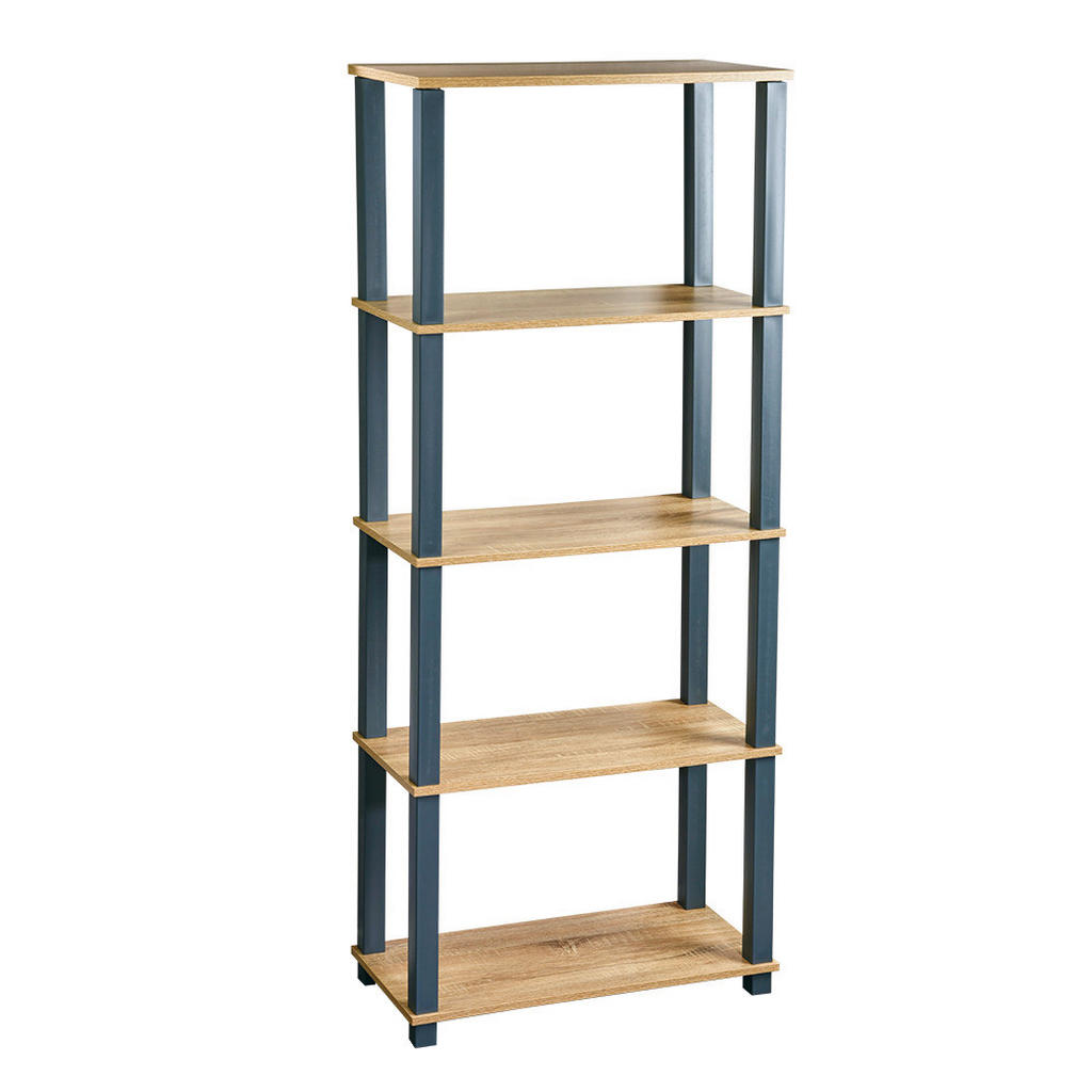 Regal Eiche Dekor, Grau, B: 60 cm