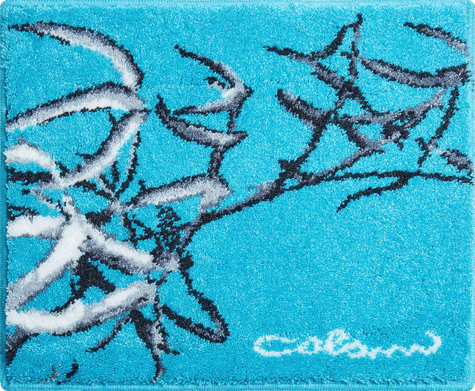 BADTEPPICH Colani 23 Türkis 50/60 cm  - Türkis, Basics, Kunststoff/Textil (50/60cm) - Grund