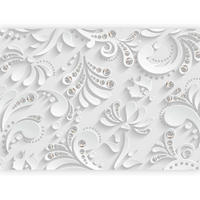 FOTOTAPET 200/140 cm  - vit/silver, Lifestyle, textil (200/140cm) - artgeist