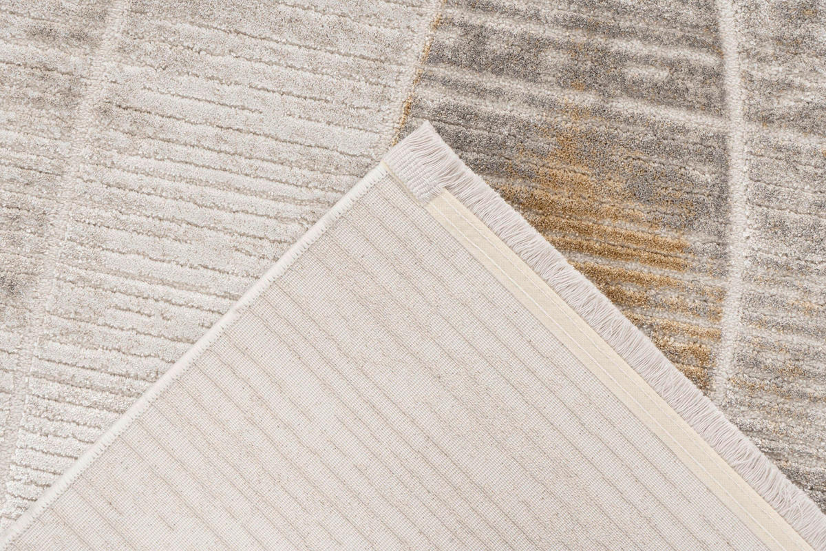 FLACHWEBETEPPICH 120/170 cm Modena Goldfarben  - Goldfarben, Design, Textil (120/170cm) - Batucci