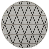 TEPIH ZA UNUTAR./VANJ. UPORAB  120 cm  siva, crna  Naturalle  - siva/crna, Design, tekstil/prirodni materijali (120cm) - Novel