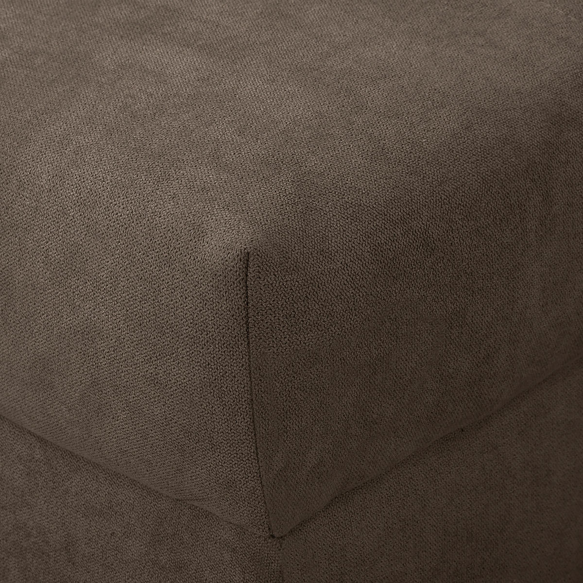 ECKSOFA inkl. Hocker Ariella Braun Mikrofaser  - Naturfarben/Braun, Design, Holz/Textil (161/231cm) - Livetastic