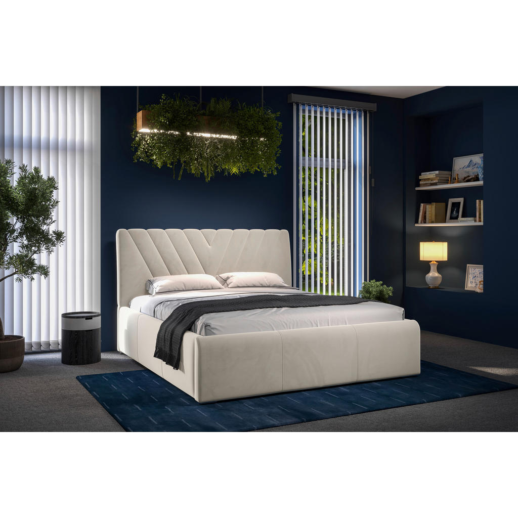 Thumbnail - Boxxx Polsterbett, Beige, Holz, Metall, Buche, 180x200 cm, gepolstertes Kopfteil, Bettkasten, Stoffauswahl, in verschied...