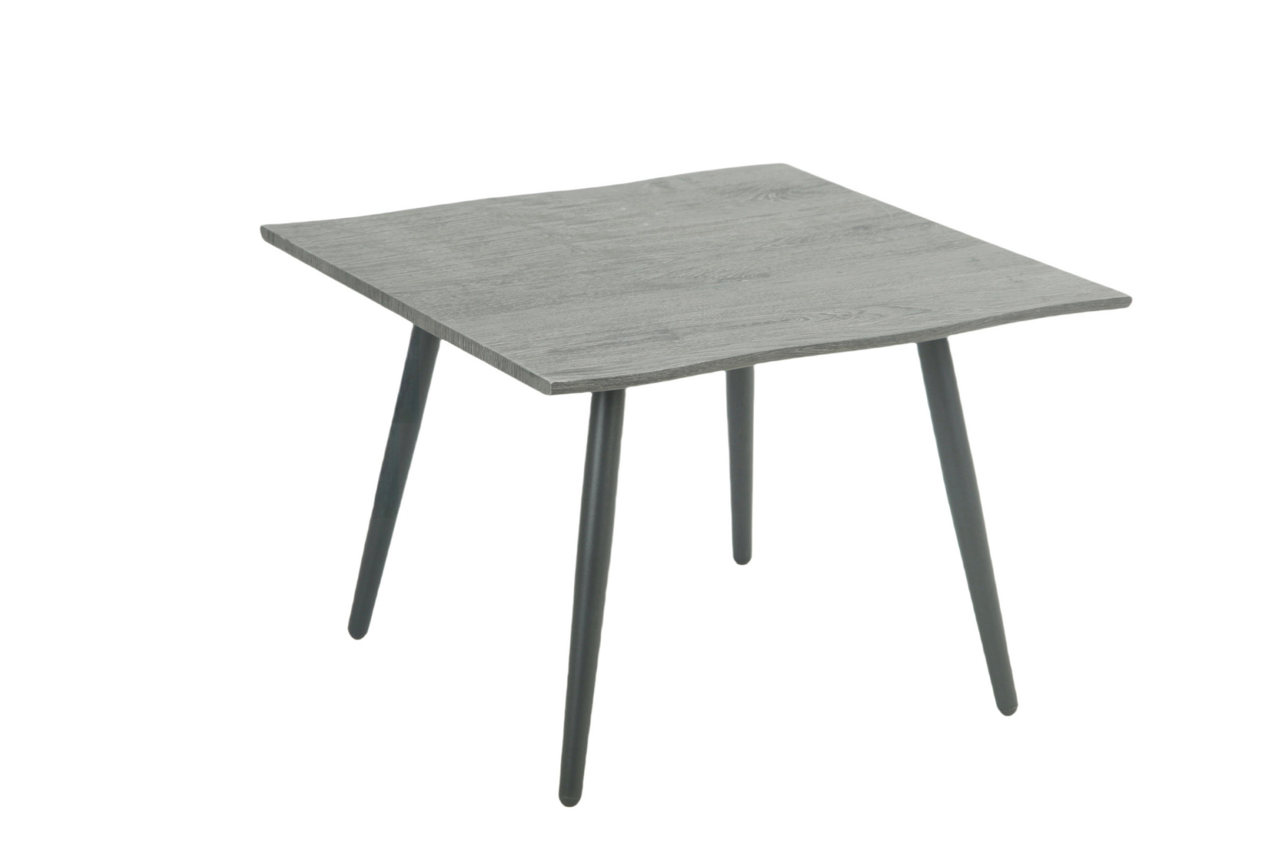 COUCHTISCH 60/60/42 cm quadratisch Grau  - Schwarz/Grau, Design, Holzwerkstoff/Metall (60/60/42cm) - Livetastic