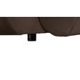 BIGSOFA  in Webstoff Dunkelbraun  - Dunkelbraun/Schwarz, KONVENTIONELL, Kunststoff/Textil (243/90,5/130cm) - Ambia Home