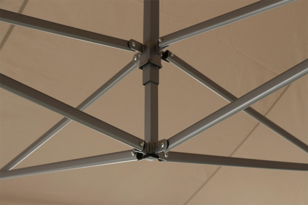 PAVILLON 450/330/300 cm   - Taupe, KONVENTIONELL, Textil/Metall (450/330/300cm) - Siena Garden