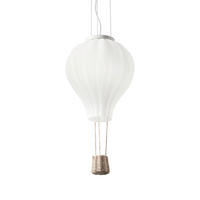 KINDERHÄNGELEUCHTE Dream Big SP1 30/78-170 cm   - Weiß, LIFESTYLE, Glas (30/78-170cm) - Ideal Lux