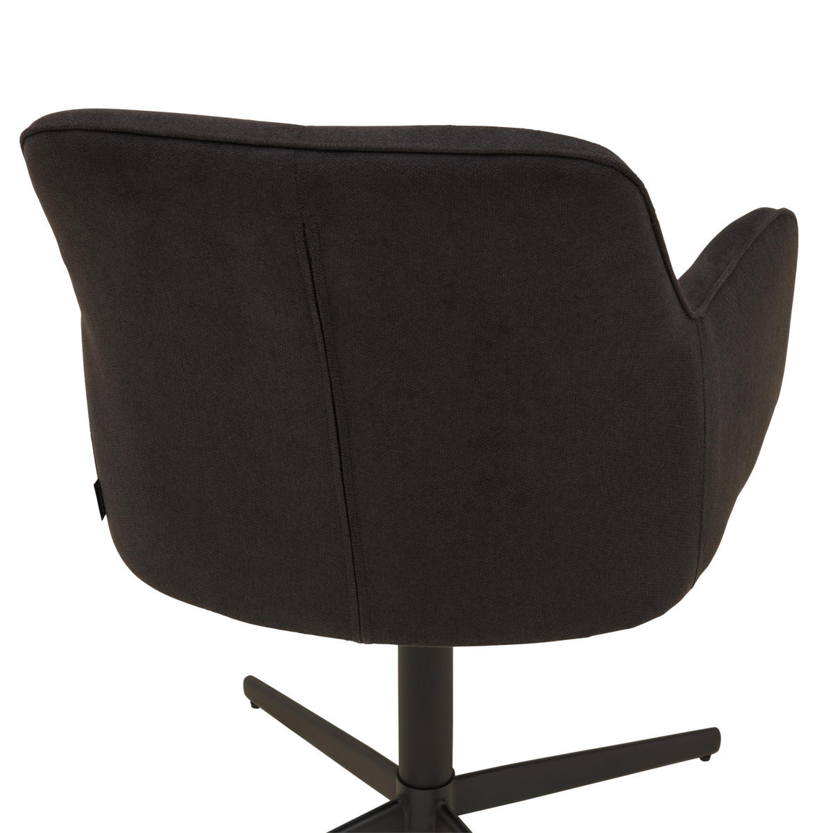 ARMLEHNSTUHL  in Eisen beschichtet  - Schwarz, MODERN, Textil/Metall (61/83/62cm) - Livetastic
