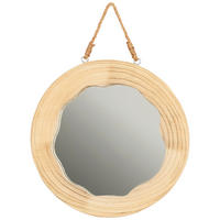 WANDSPIEGEL 35/35/3,5 cm    - Braun, Natur, Glas/Holz (35/35/3,5cm) - Ambia Home