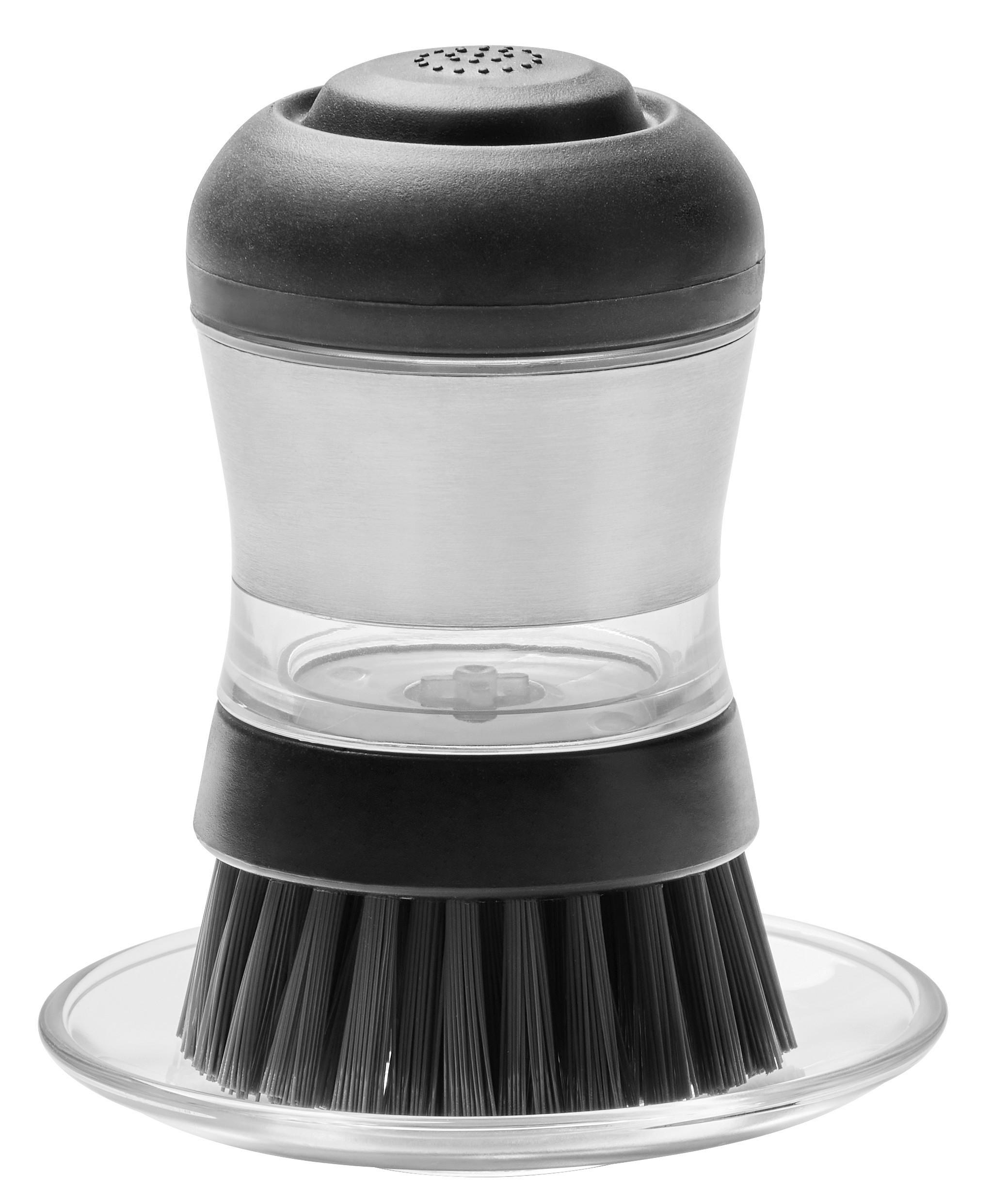 SPÜLBÜRSTE - Edelstahlfarben/Schwarz, Basics, Glas/Kunststoff - Homeware Profession.