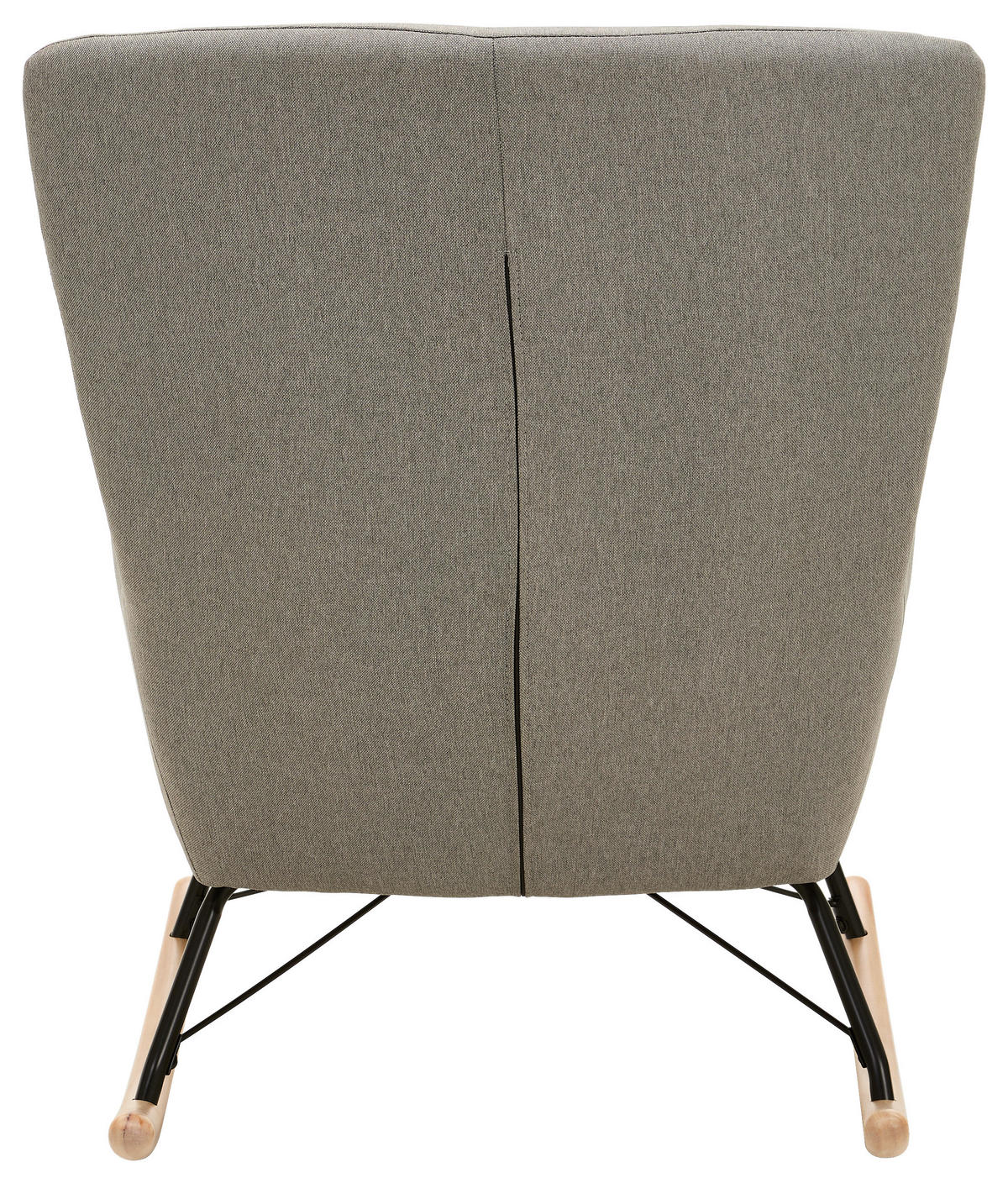 SCHAUKELSTUHL in Webstoff Grau  - Grau, LIFESTYLE, Holz/Textil (71/94/91cm) - Novel