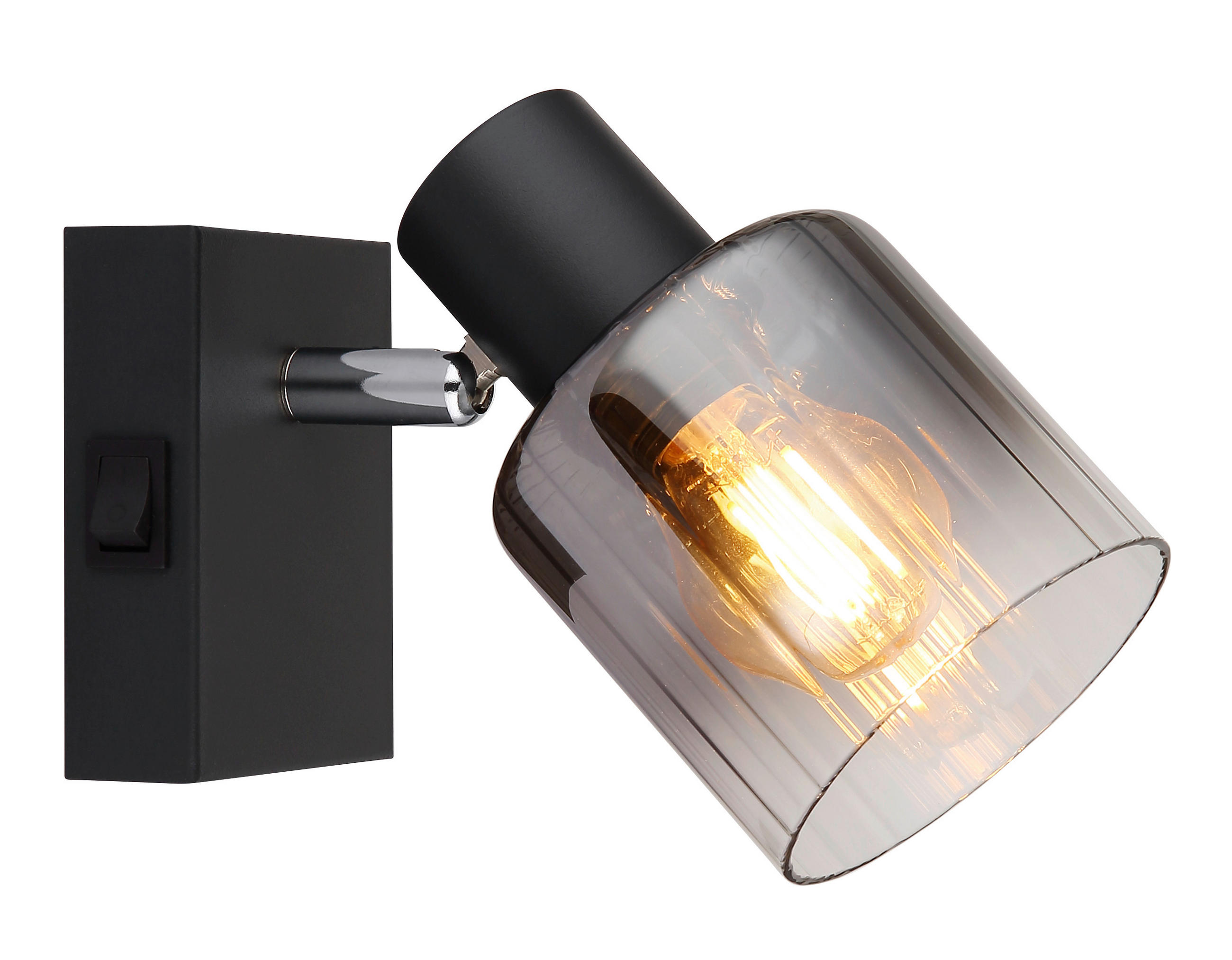 REFLEKTOR  JACK  8/13,5 cm           - barve kroma/črna, Basics, kovina/steklo (8/13,5cm)